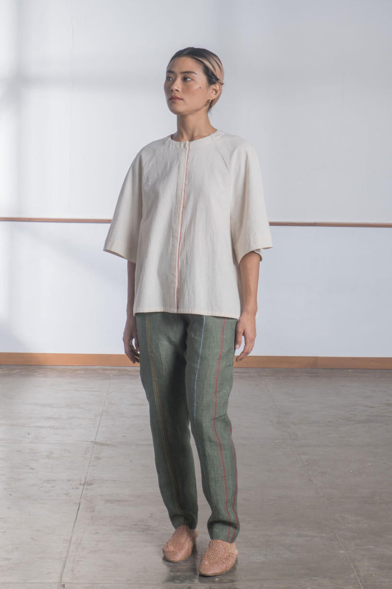 Marie Zero Dye Top by The Summer House in white color for women Worldwide