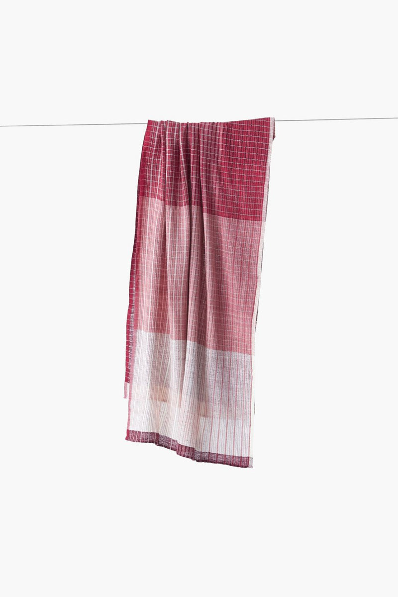 Maroon Muse Stole cotton by World of Crow in multi color for women Worldwide