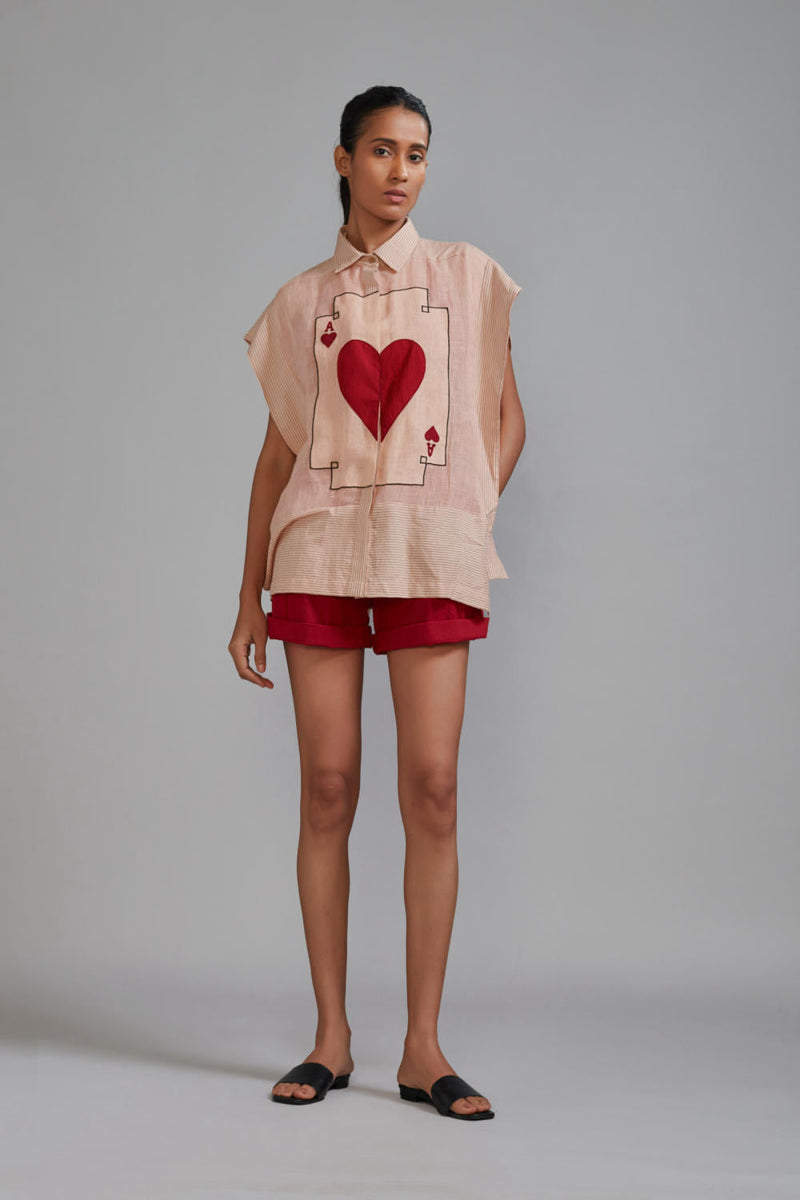 Mati Ace Shirt-Pink Top & Tunics by Mati in pink color for women Worldwide