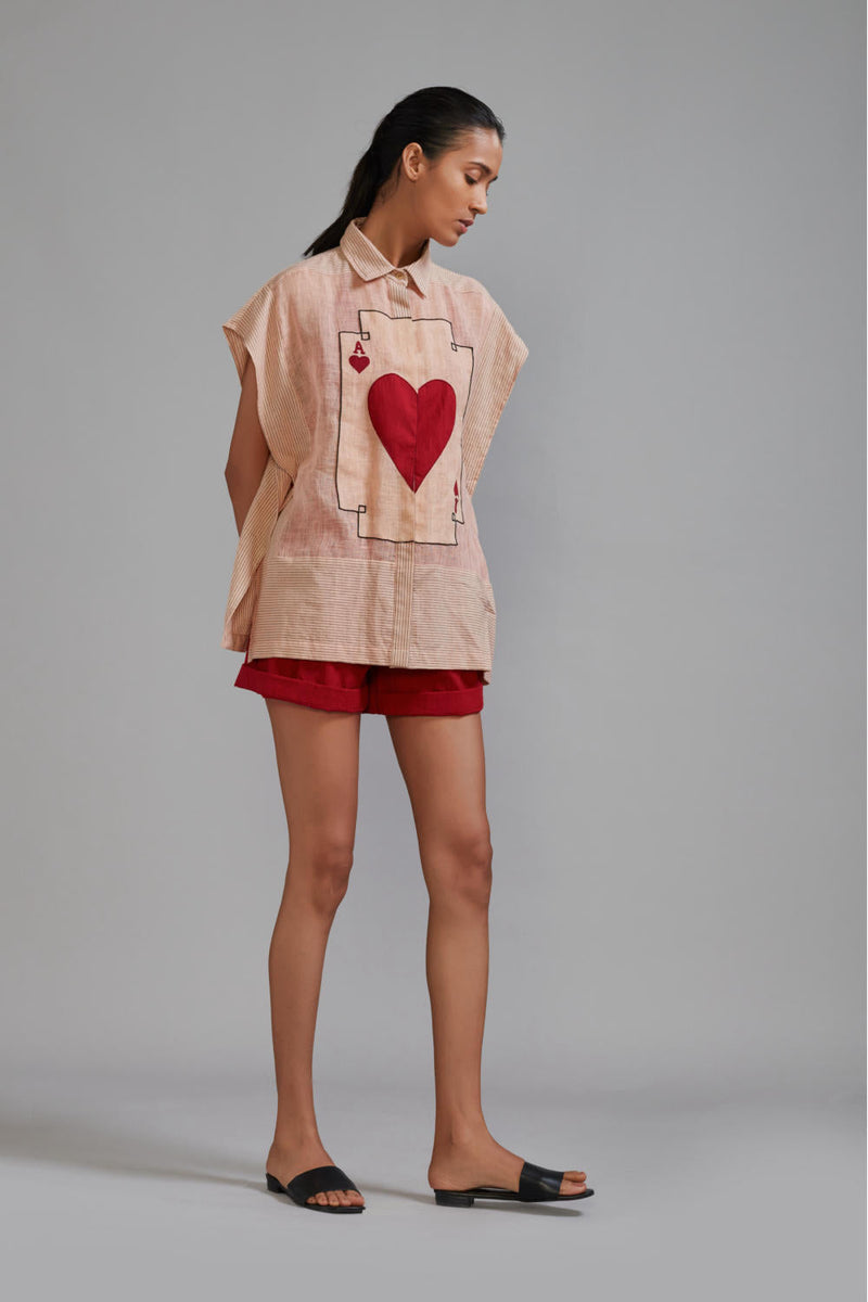 Mati Ace Shirt-Pink Top & Tunics by Mati in pink color for women Worldwide
