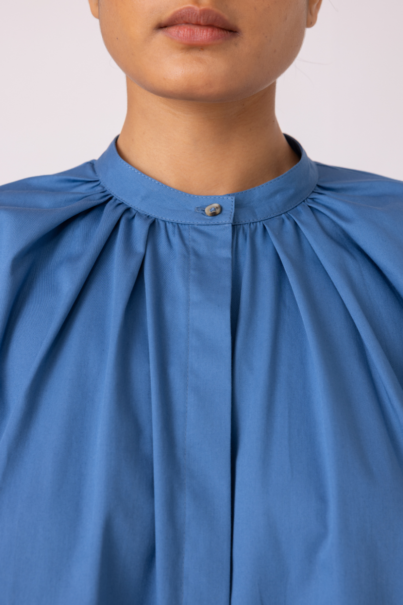 Matilda Blue Top cotton by The Summer House for women Worldwide