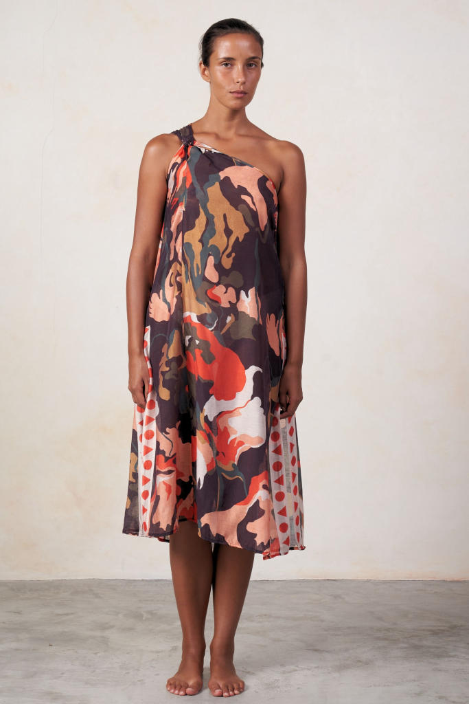 Mazu midi dress coverup