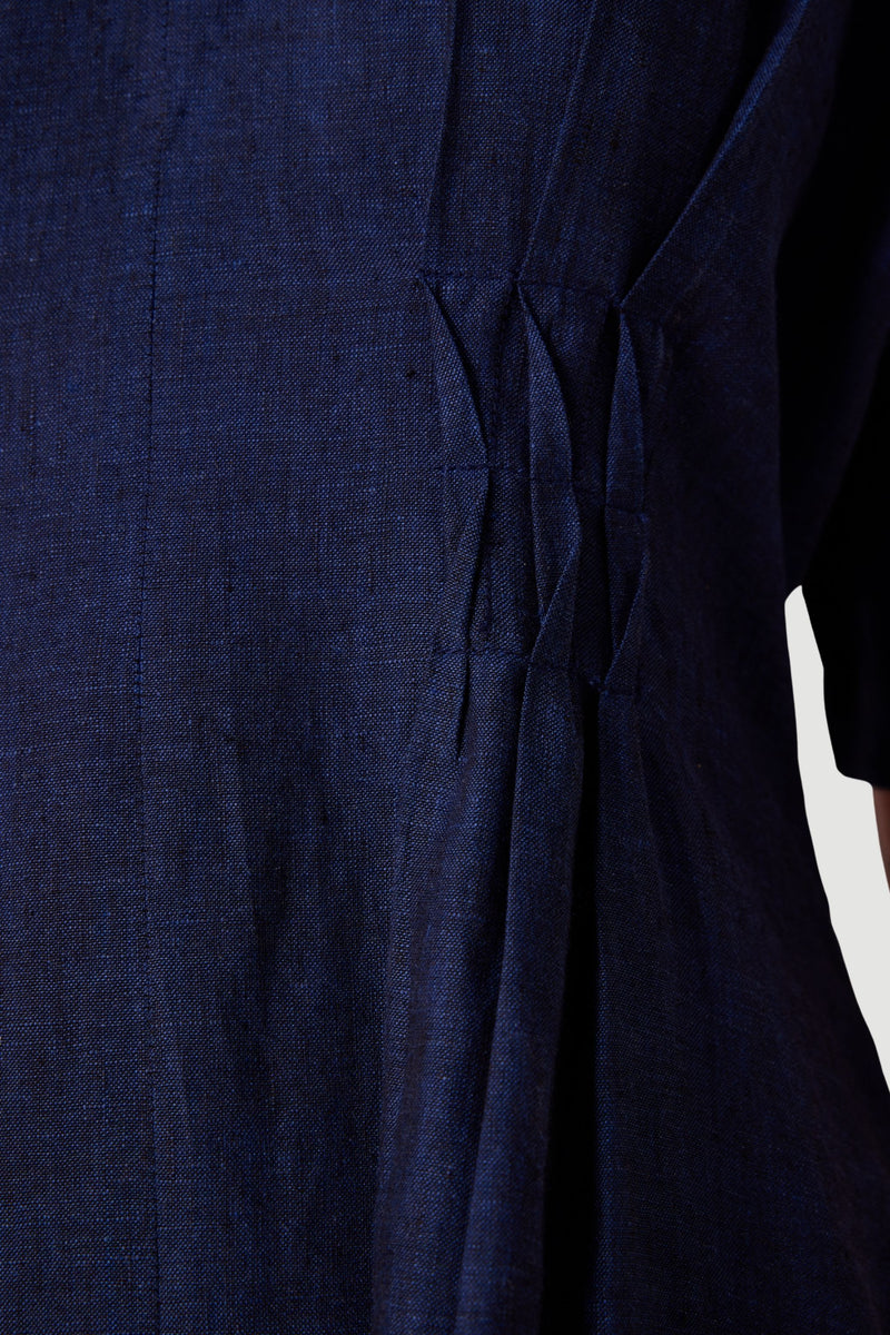 Megh Blue Linen Dress