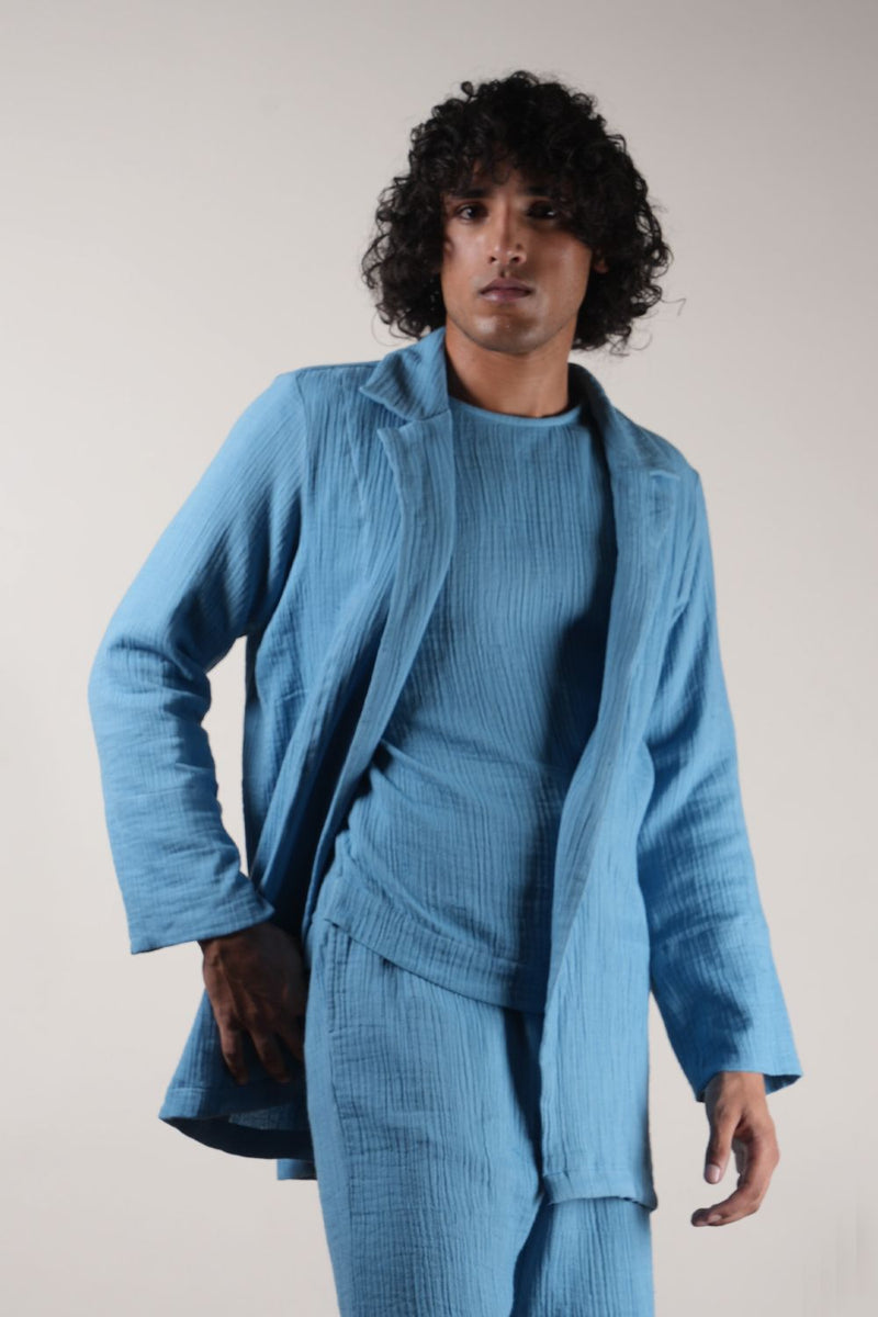 Men's Blue Crush T-Shirt, Shorts & Jacket Set (3 PCS)
