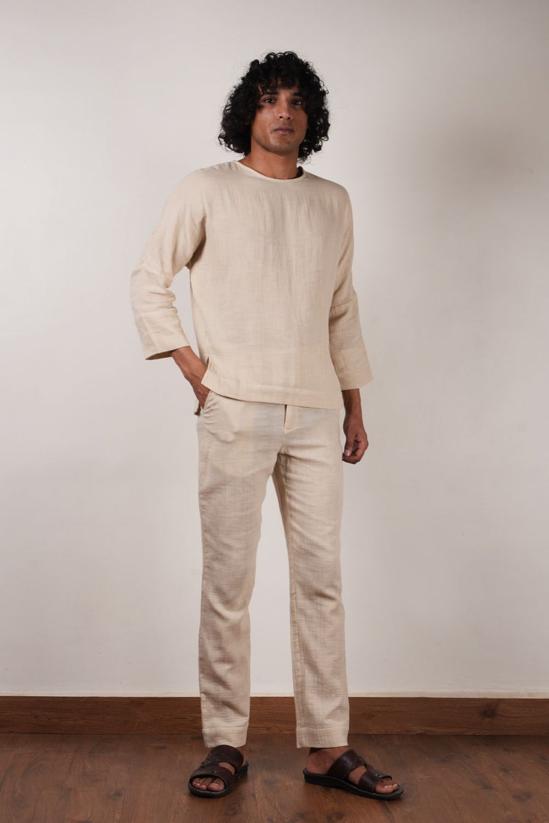 Men's Cream Crush T-Shirt & Pants Set (2 PCS)