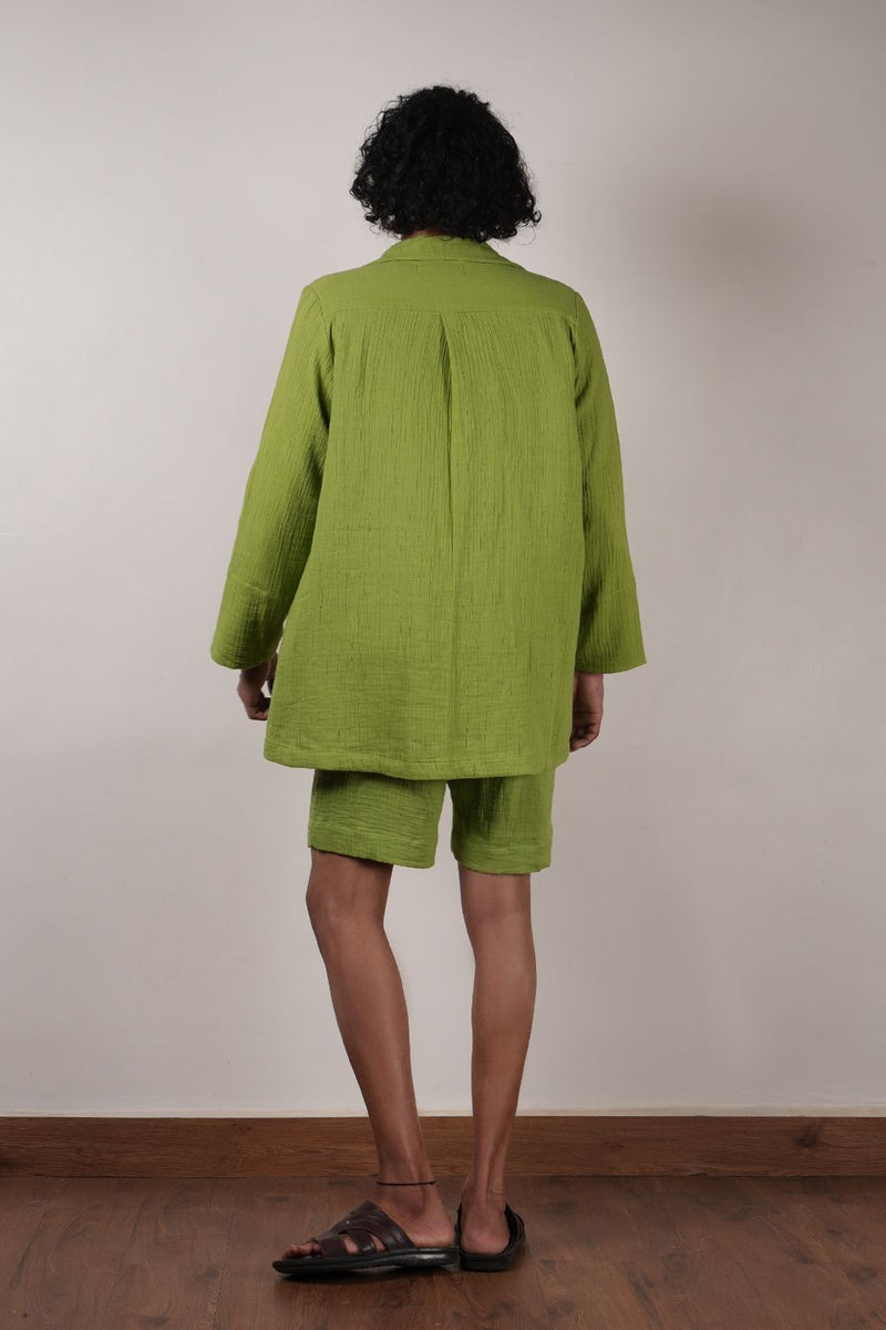 Men's Green Crush T-Shirt, Shorts & Jacket Set (3 PCS)