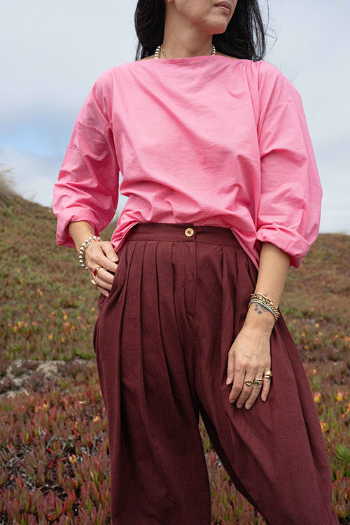 Meredith’s Perfect Pair cotton by World of Crow in pink color for women Worldwide