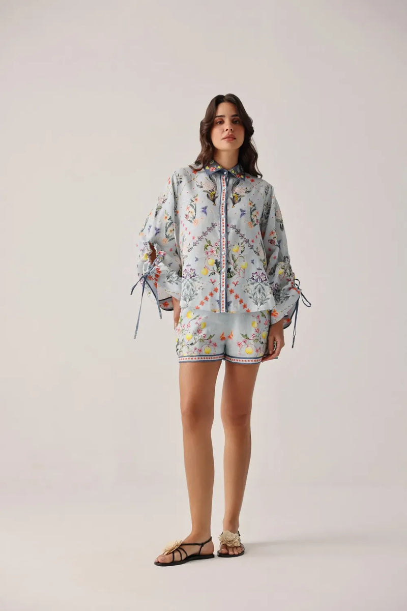 Mia Shorts - Prairee all linen by NOIB for women Worldwide