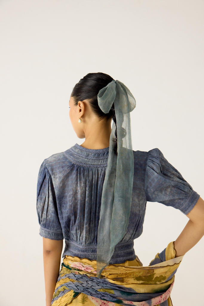 MILA TOP-INDIGO cotton by CORD in multi for women Worldwide