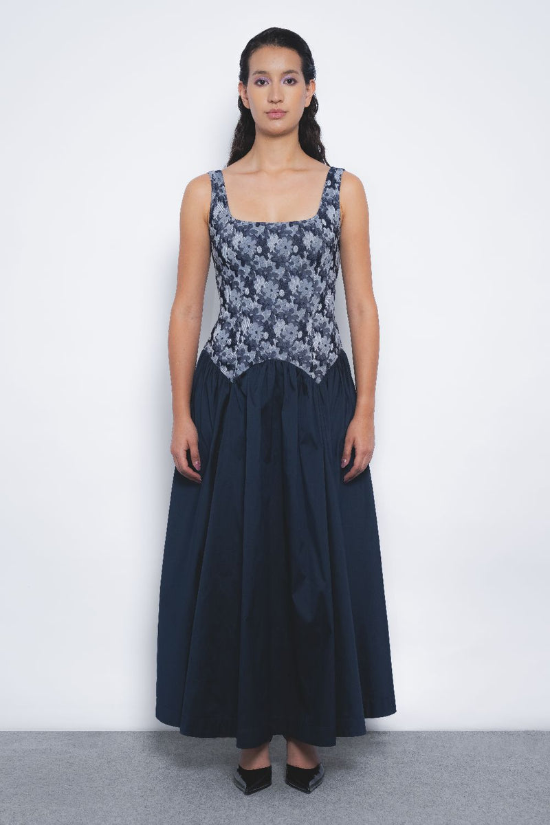 Miyu Dress - Indigo mul by Leh Studios in multi color for women Worldwide