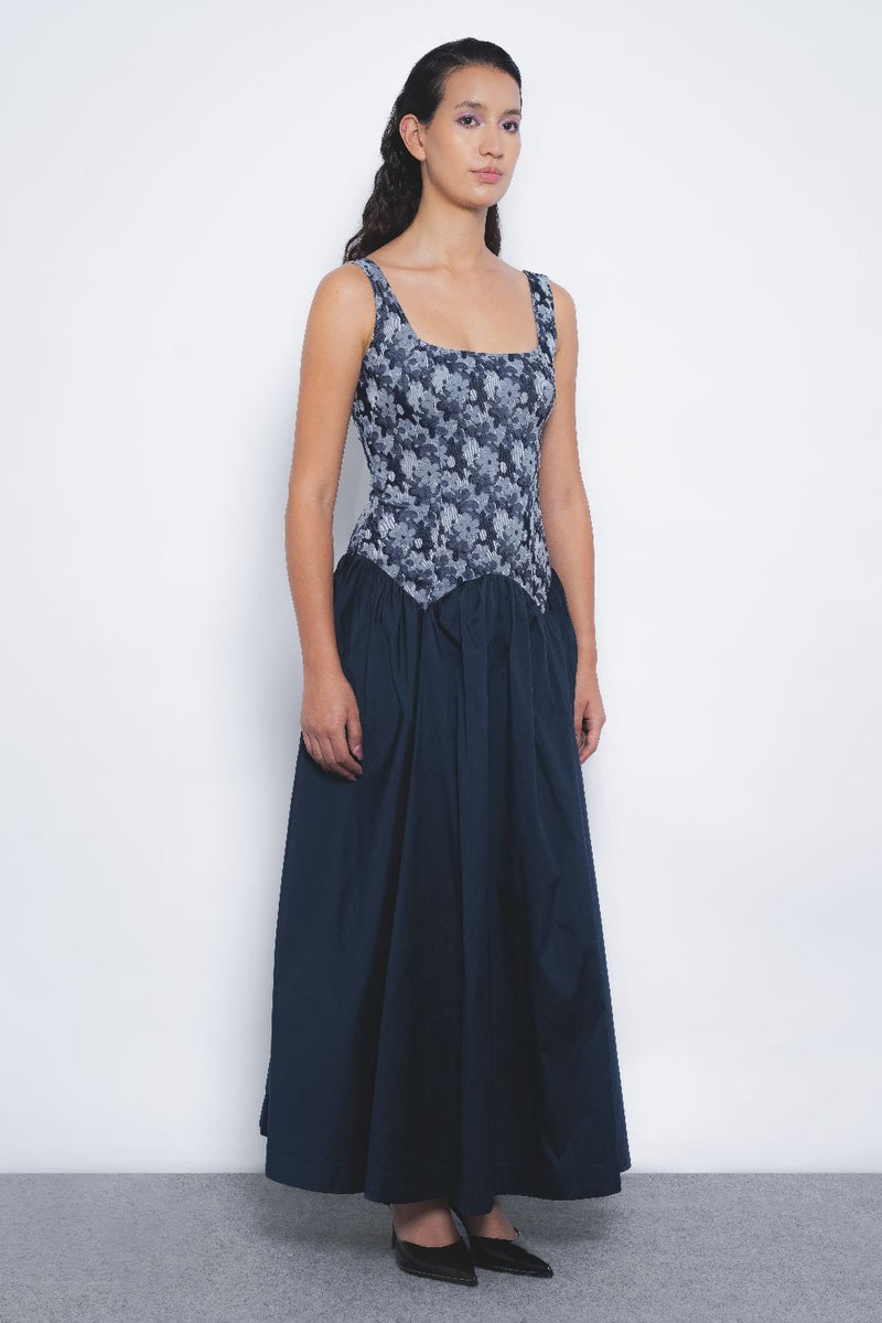 Miyu Dress - Indigo mul by Leh Studios in multi color for women Worldwide