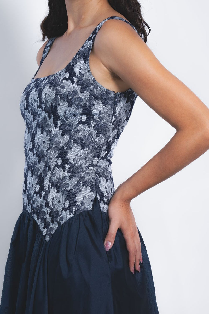 Miyu Dress - Indigo mul by Leh Studios in multi color for women Worldwide