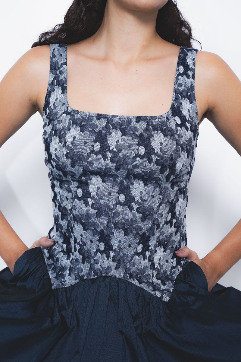 Miyu Dress - Indigo mul by Leh Studios in multi color for women Worldwide