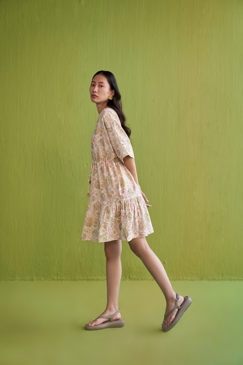 Monstera Bloom Kala Cotton Dress cotton by SUI for women Worldwide