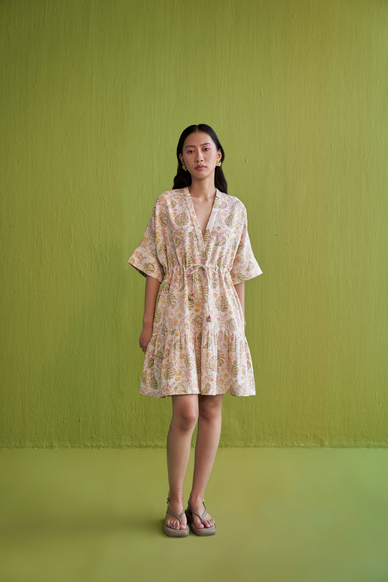 Monstera Bloom Kala Cotton Dress cotton by SUI for women Worldwide