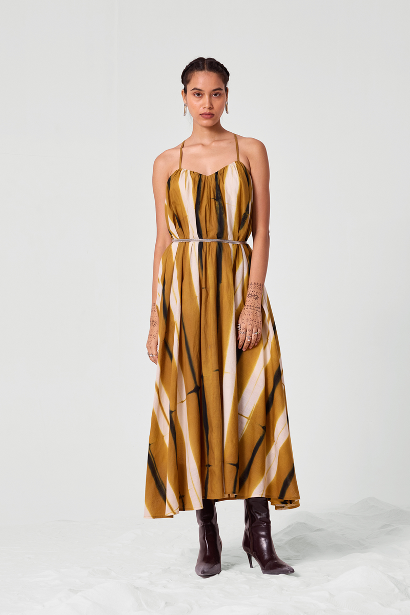 Mudra Hand Clamp Dye Dress