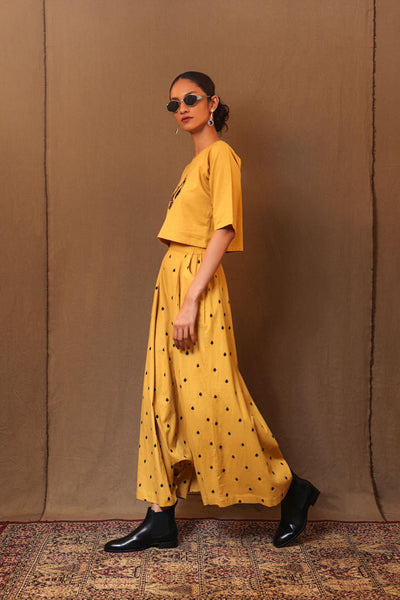 Mustard Spade EMB Harem Pants