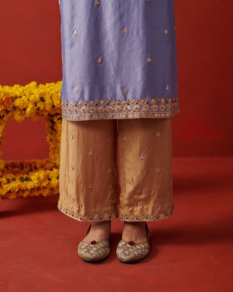 NAZMA & AHANA KURTA & PANT silk by Rashika Mittal in multi color for women Worldwide