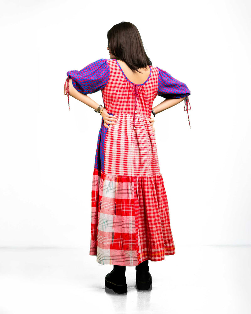 Santorini Dress gamcha dress by 145 East in red, purple for women Worldwide