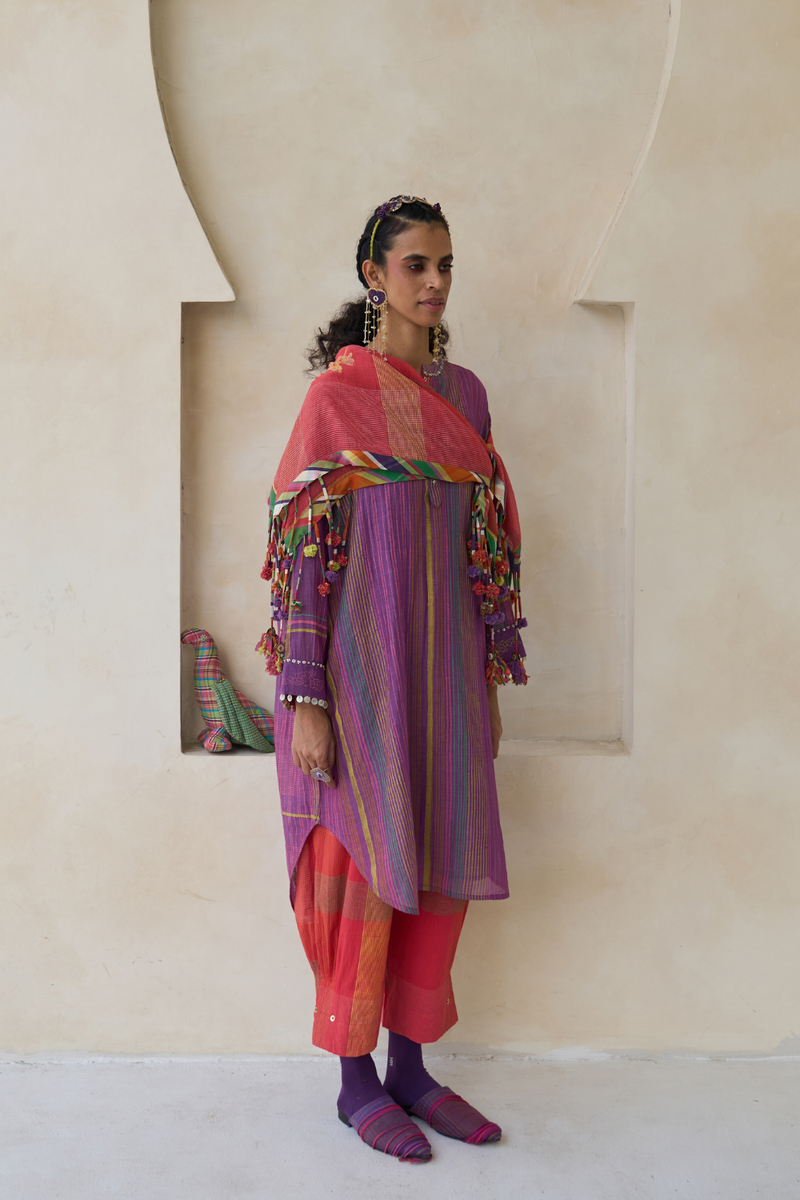 Nick Set cotton by SWATTI KAPOOR in multi color for women Worldwide