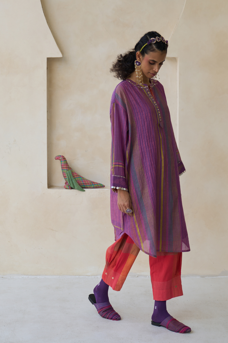 Nick Set cotton by SWATTI KAPOOR in multi color for women Worldwide