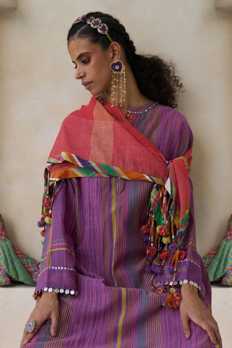 Nick Set cotton by SWATTI KAPOOR in multi color for women Worldwide