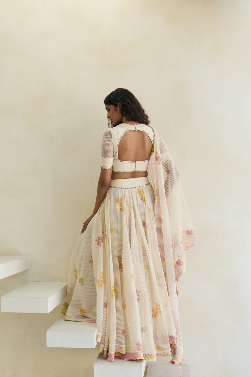 Nile Skirt cotton by SWATTI KAPOOR in multi color for women Worldwide
