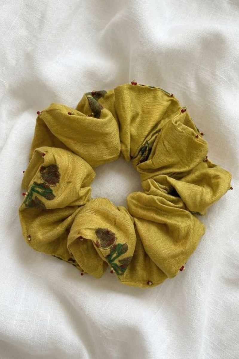 Nimbu Silk Scrunchie silk by JodiLife for women Worldwide