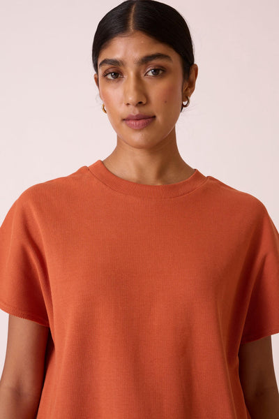 Nadia Orange Cotton Vest