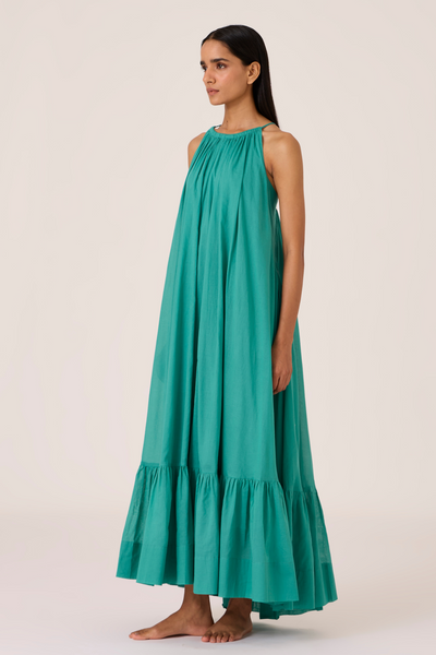 Naiara Cyan Maxi Dress