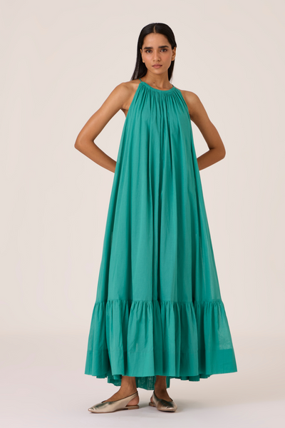 Naiara Cyan Maxi Dress