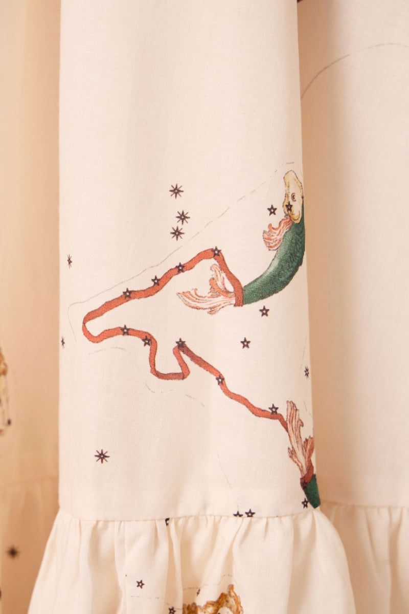 Naiara Zodiac Print Cotton Maxi Dress cotton by The Summer House for women Worldwide