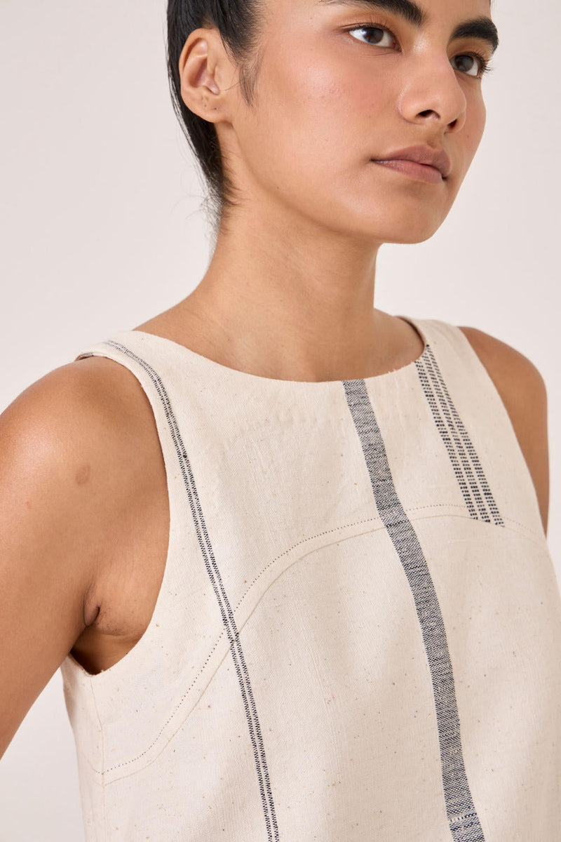 Nalaka Handwoven Cotton Shift Dress cotton by The Summer House for women Worldwide