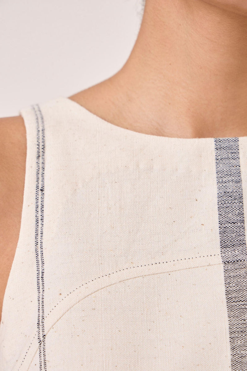 Nalaka Handwoven Cotton Shift Dress cotton by The Summer House for women Worldwide