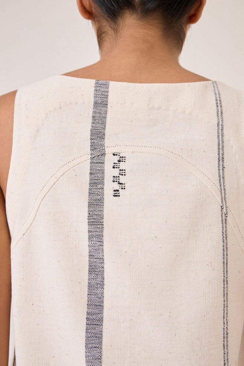 Nalaka Handwoven Cotton Shift Dress cotton by The Summer House for women Worldwide