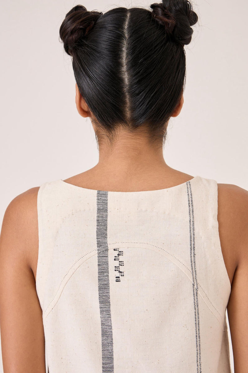 Nalaka Handwoven Cotton Shift Dress cotton by The Summer House for women Worldwide