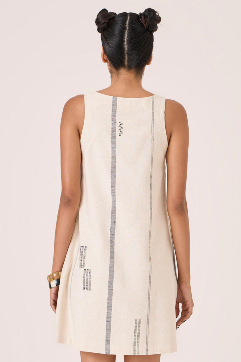 Nalaka Handwoven Cotton Shift Dress cotton by The Summer House for women Worldwide