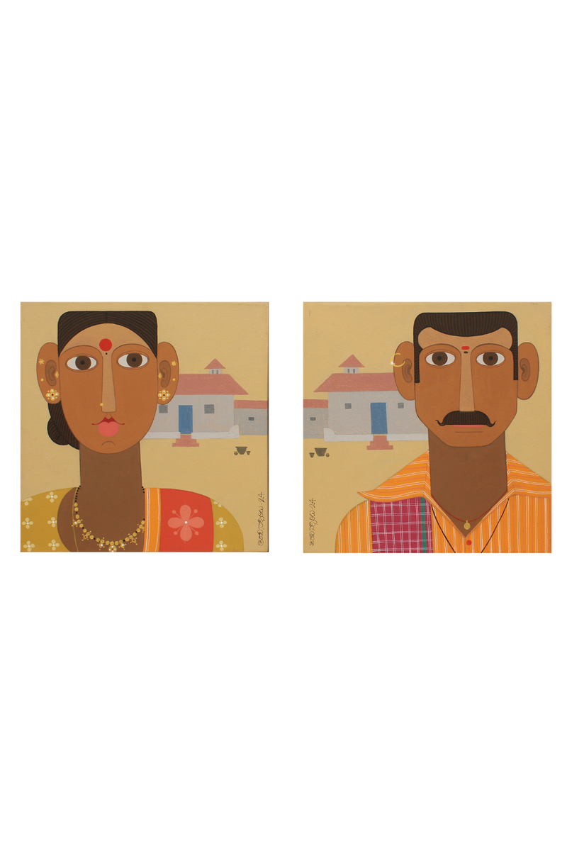 Untitled KN01 Male & Female Portrait