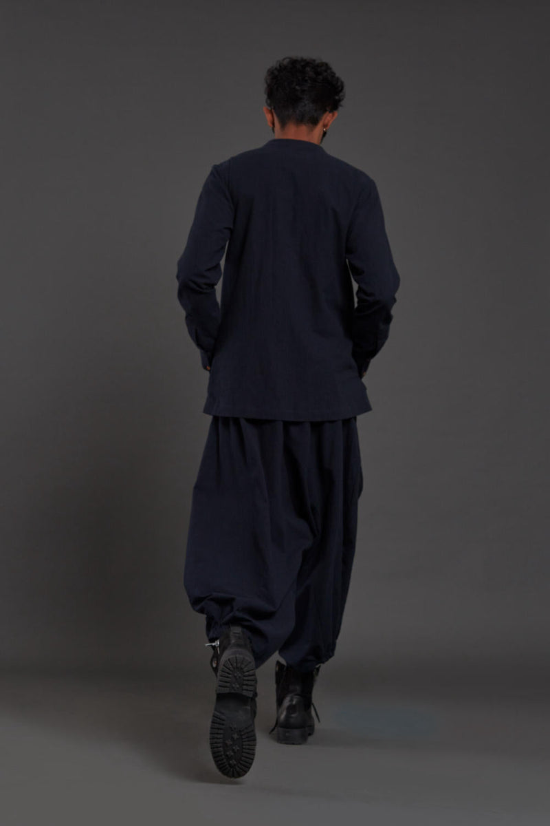 Navy Blue Pocket Baggy Set