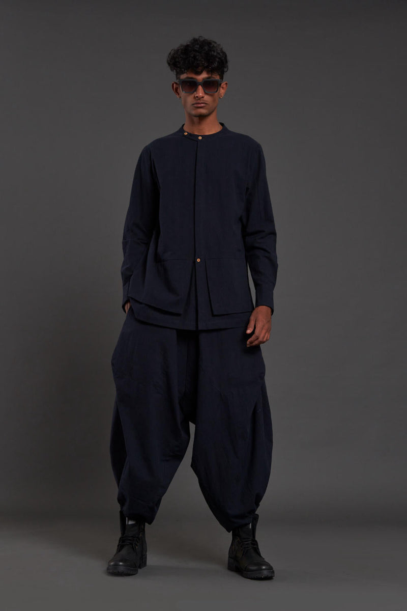Navy Blue Pocket Baggy Set