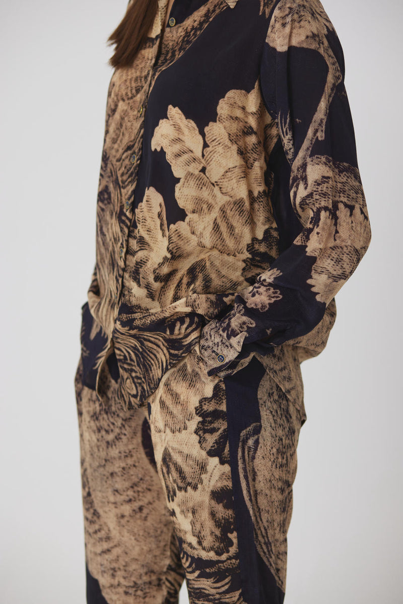 NAVY MORNI CO-ORD SET by Yam in navy color for women Worldwide