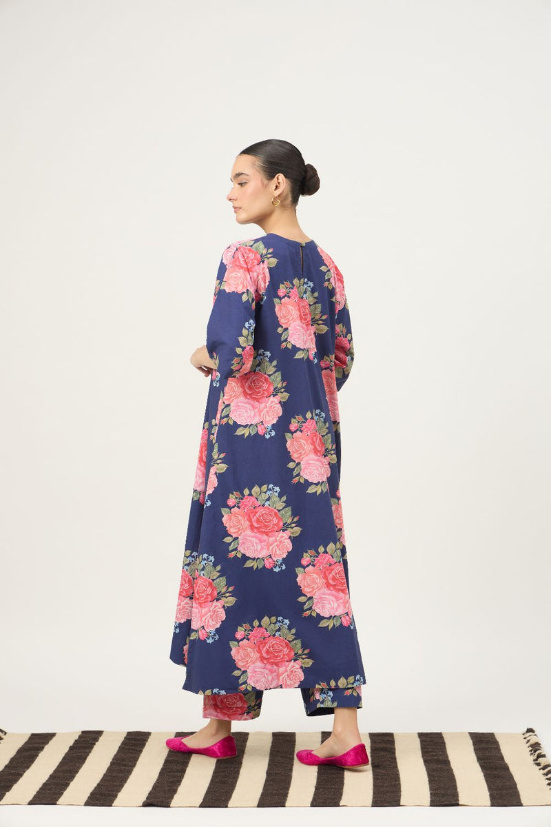 Nayab Indigo Chaakbagla Set