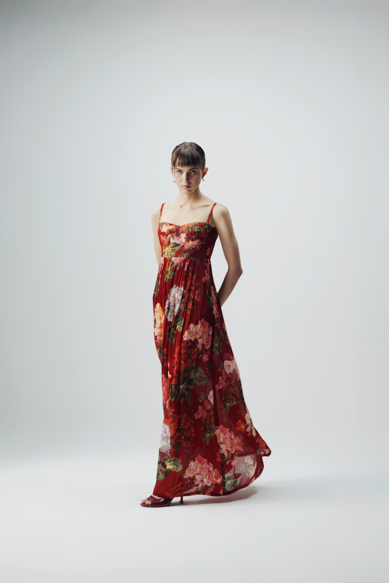 Jingle Bralette Dress by YAM in red color for women Worldwide