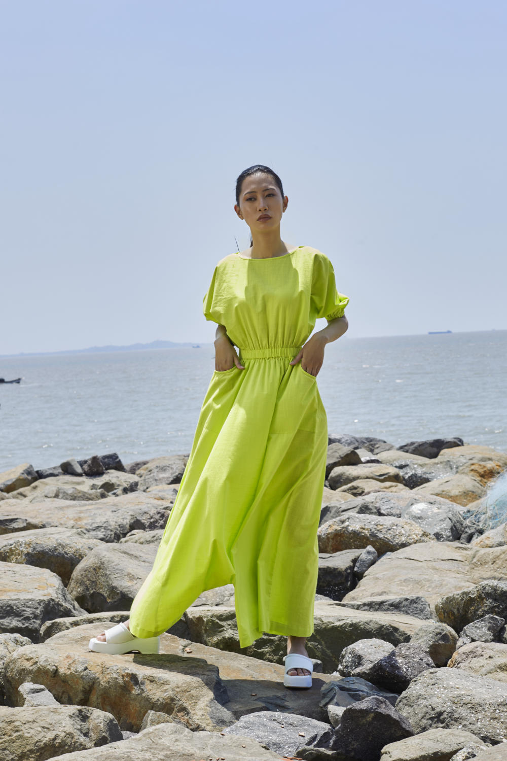 Neon Green Sphara Jumpsuit