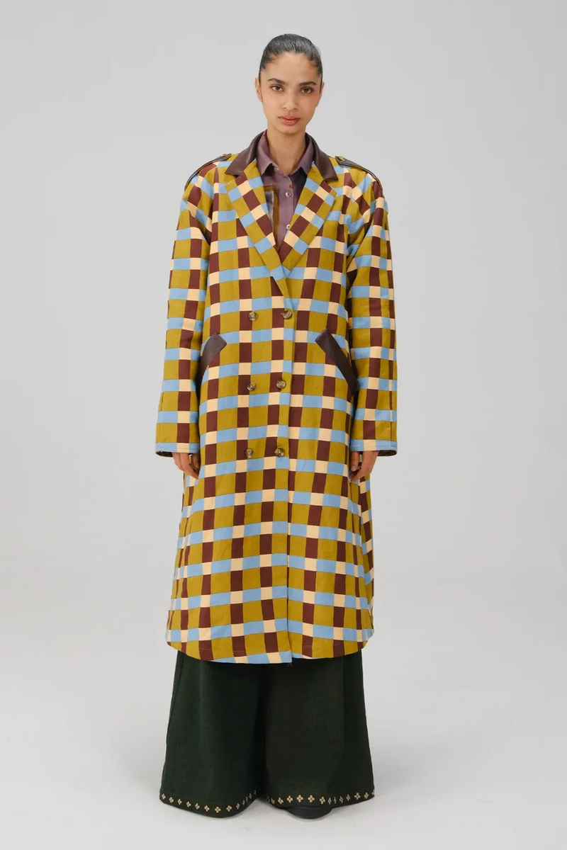 Newton Trench - Inlay Checks twill by CORD for women Worldwide