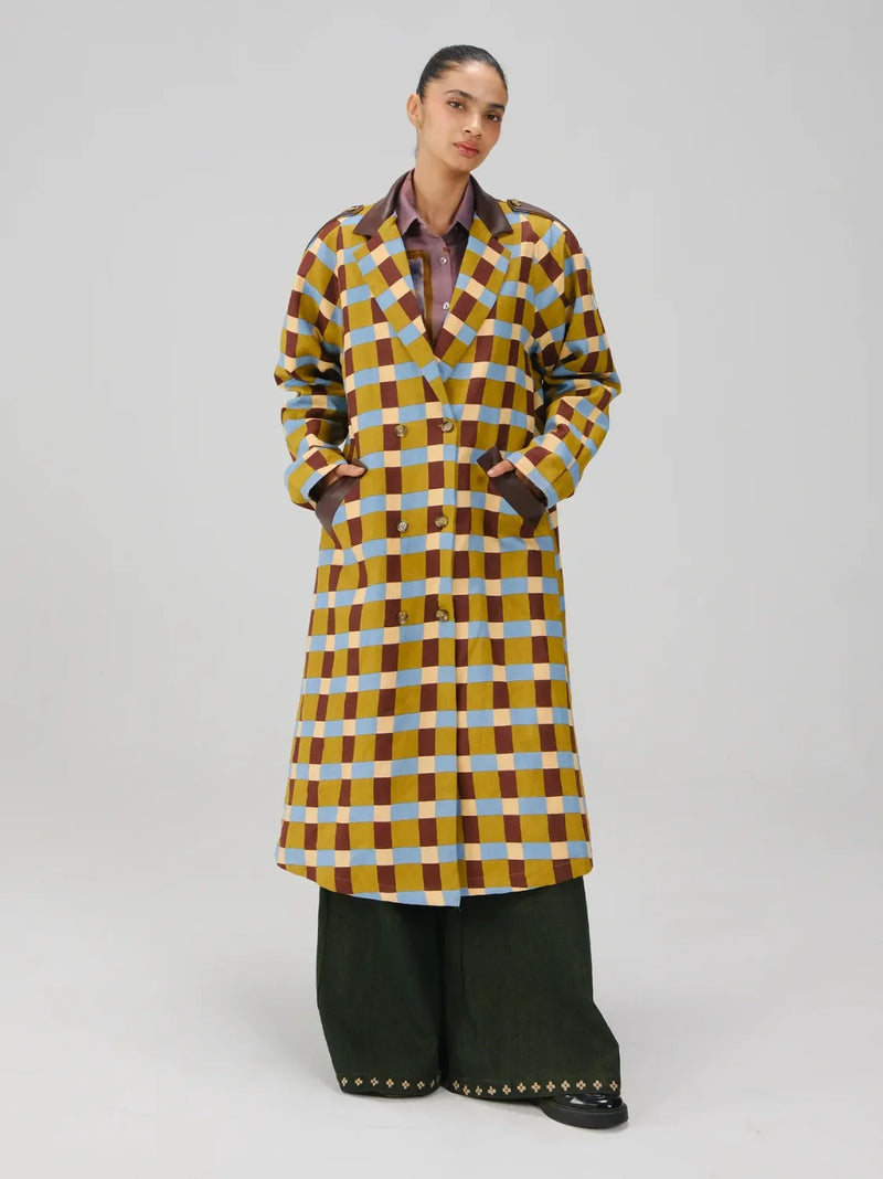 Newton Trench - Inlay Checks twill by CORD for women Worldwide
