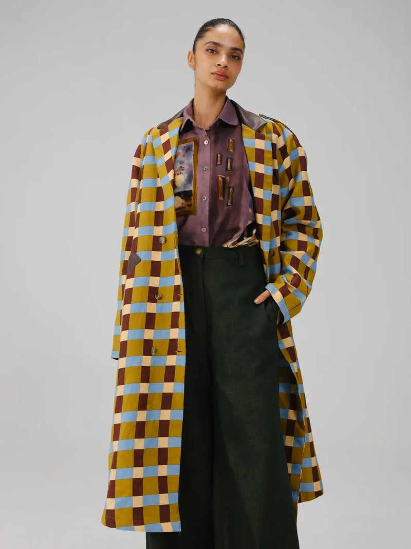 Newton Trench - Inlay Checks twill by CORD for women Worldwide