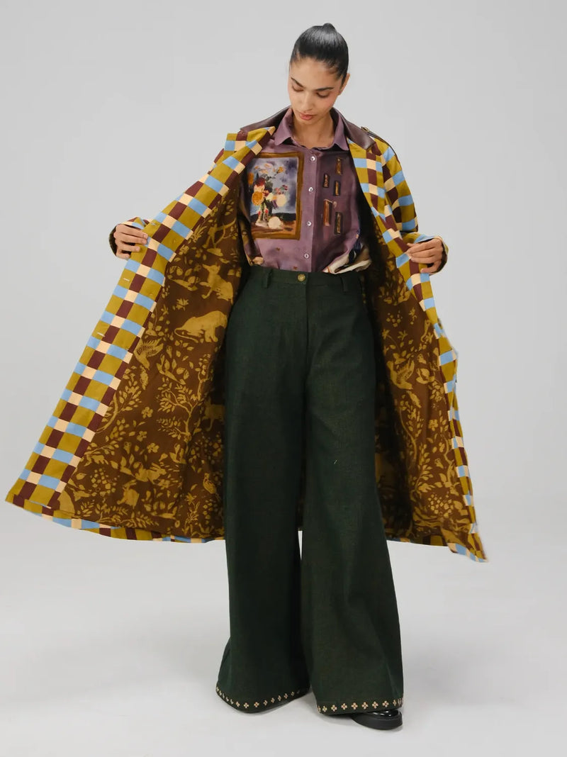 Newton Trench - Inlay Checks twill by CORD for women Worldwide