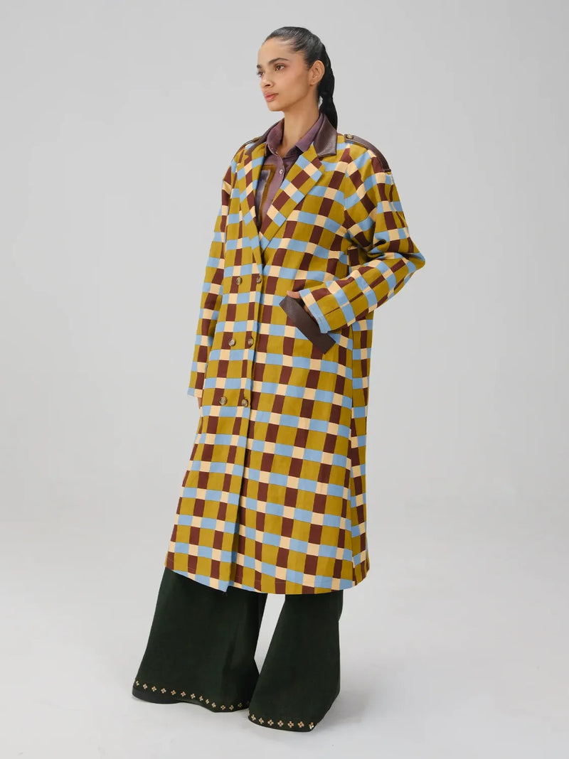Newton Trench - Inlay Checks twill by CORD for women Worldwide