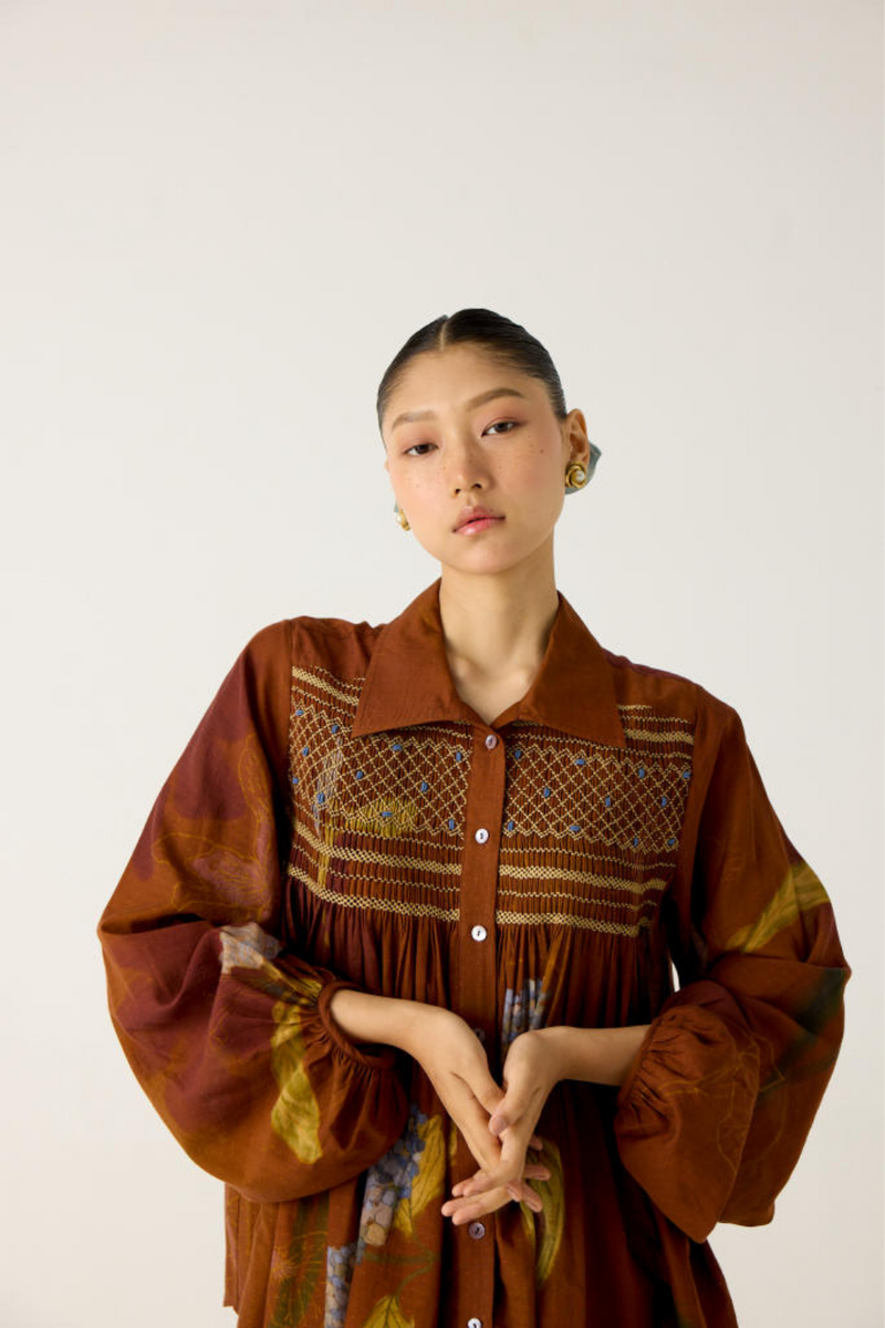 NICO SHIRT-FOLIAGE cotton by CORD in multi for women Worldwide